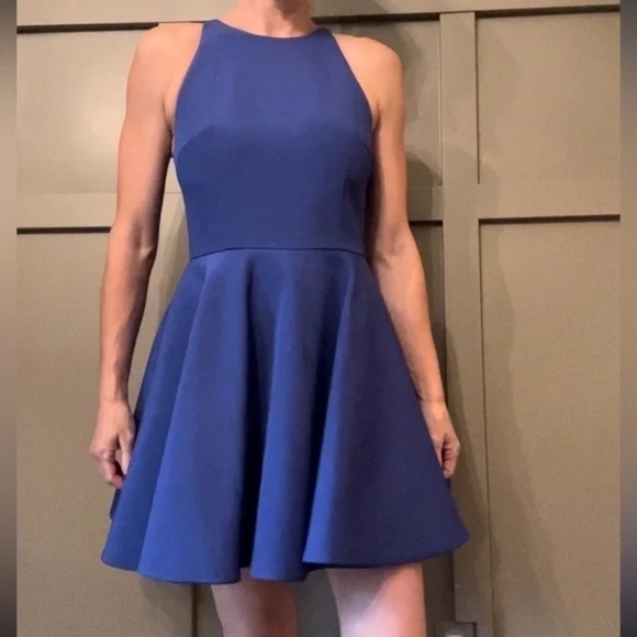 Keepsake the Label Fit & Flare Mini Dress W/ Pockets Cobalt Blue Size Small - Picture 2 of 13